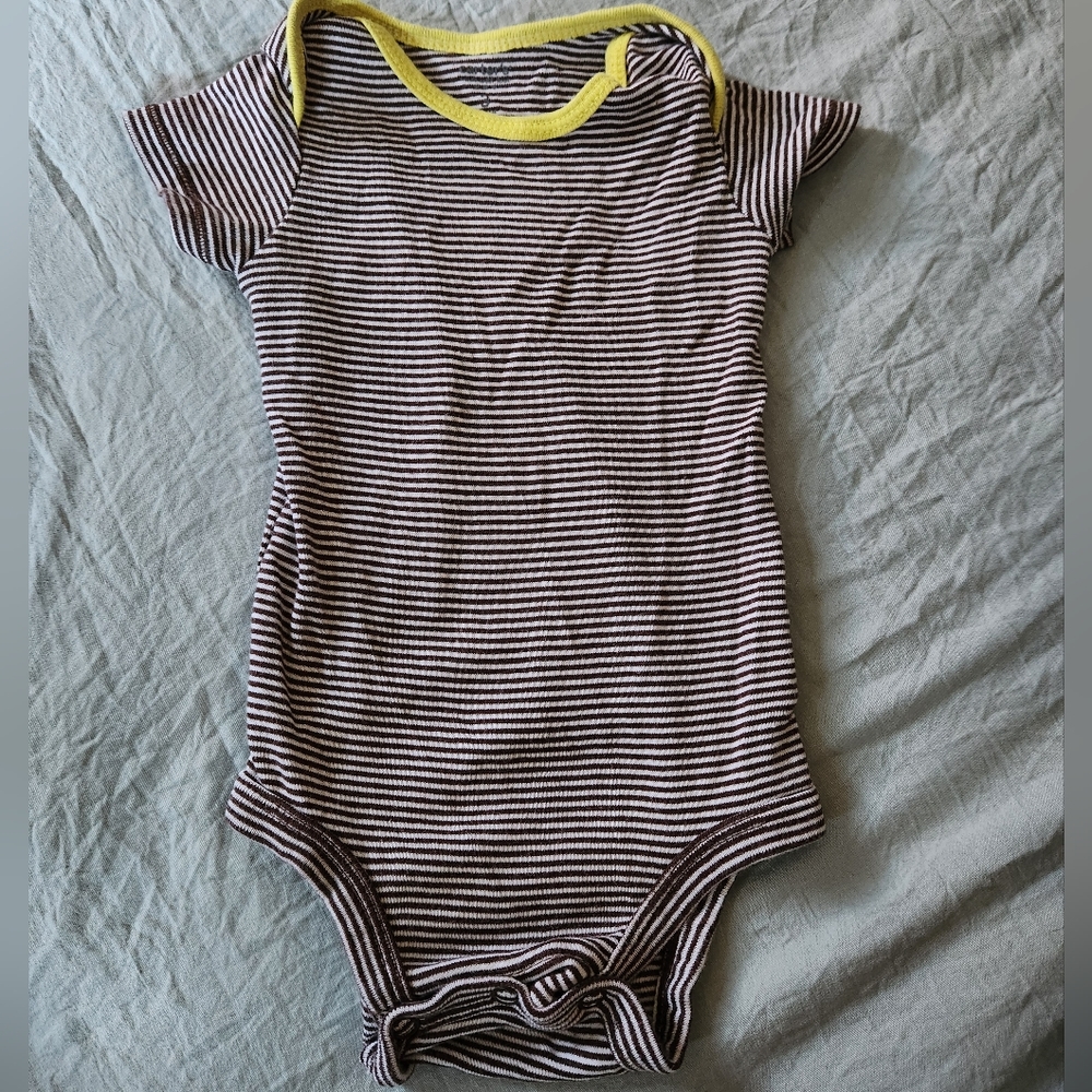 Carter's Baby Short Sleeve Striped Onesie 3 Months